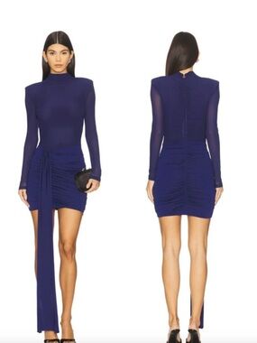 Nookie Enigma Mini Dress in Navy